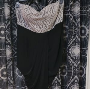 Symphony Cream & Black Holiday Party dress